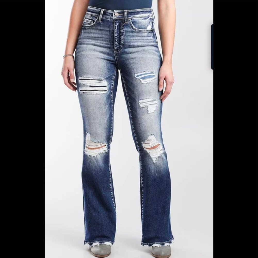 EUC BKE Parker Universal Fit, High Rise, Flare jeans 29 x 31 1/2 - Picture 1 of 8